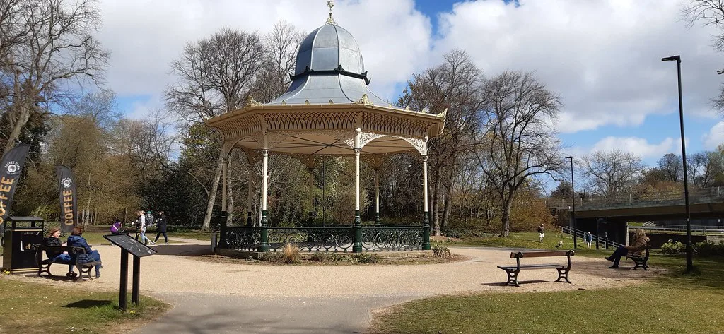 The bandstand in Exhibition Park, Newcastle upon Tyne.