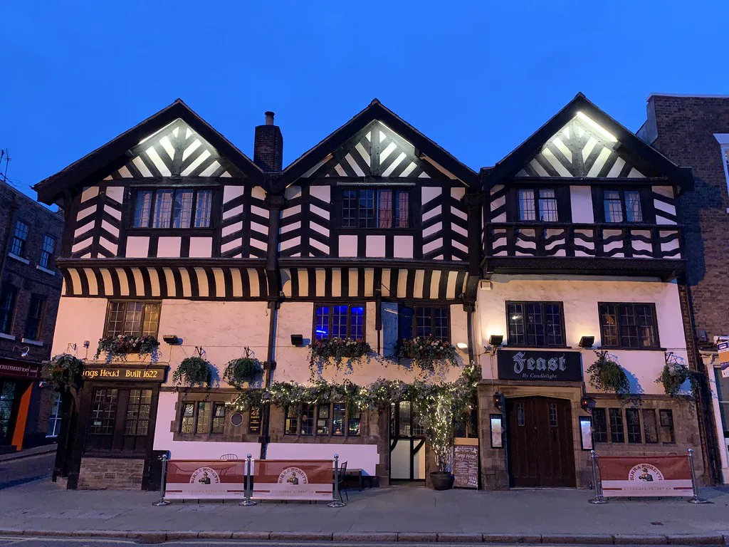 A timber-framed building on Lower Bridge Street, Chester.