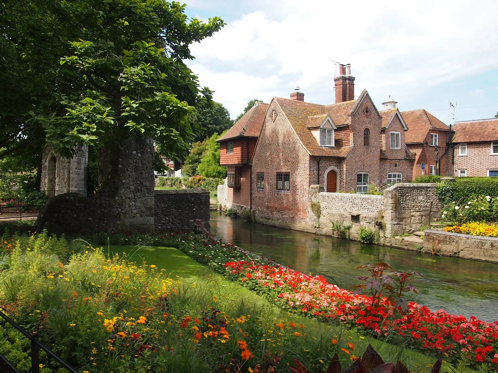 Westgate Gardens beside the River Stour, Canterbury.