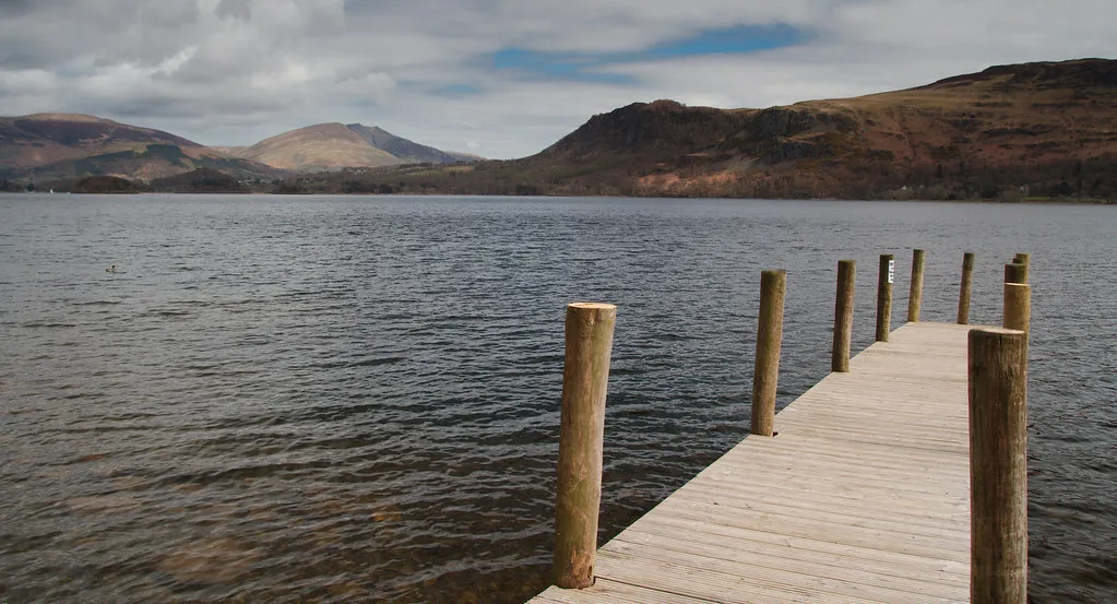 The jetty at High Brandlehow on Derwentwater.