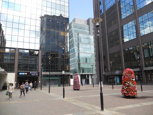 The concourse outside Birmingham Snow Hill station.