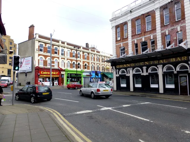 A corner bar on Great James Street, Derry.
