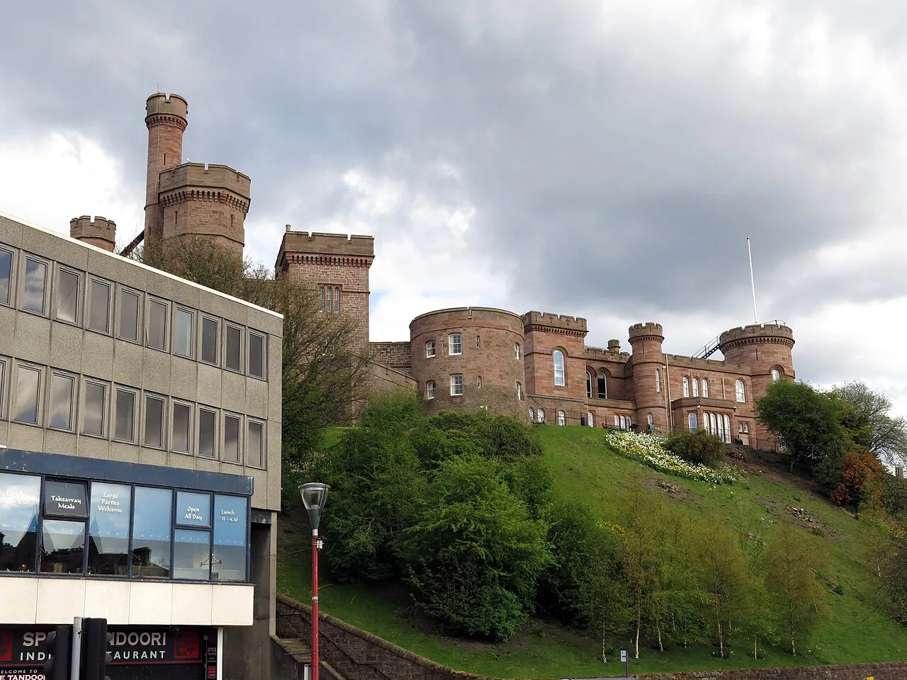 Inverness Castle above the city centre.