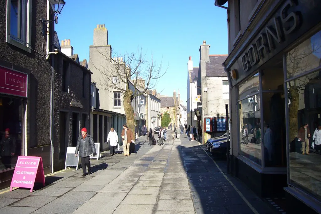 Albert Street in Kirkwall, Orkney.