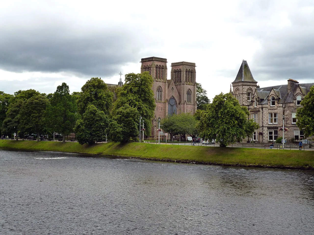 Inverness Cathedral beside the River Ness.