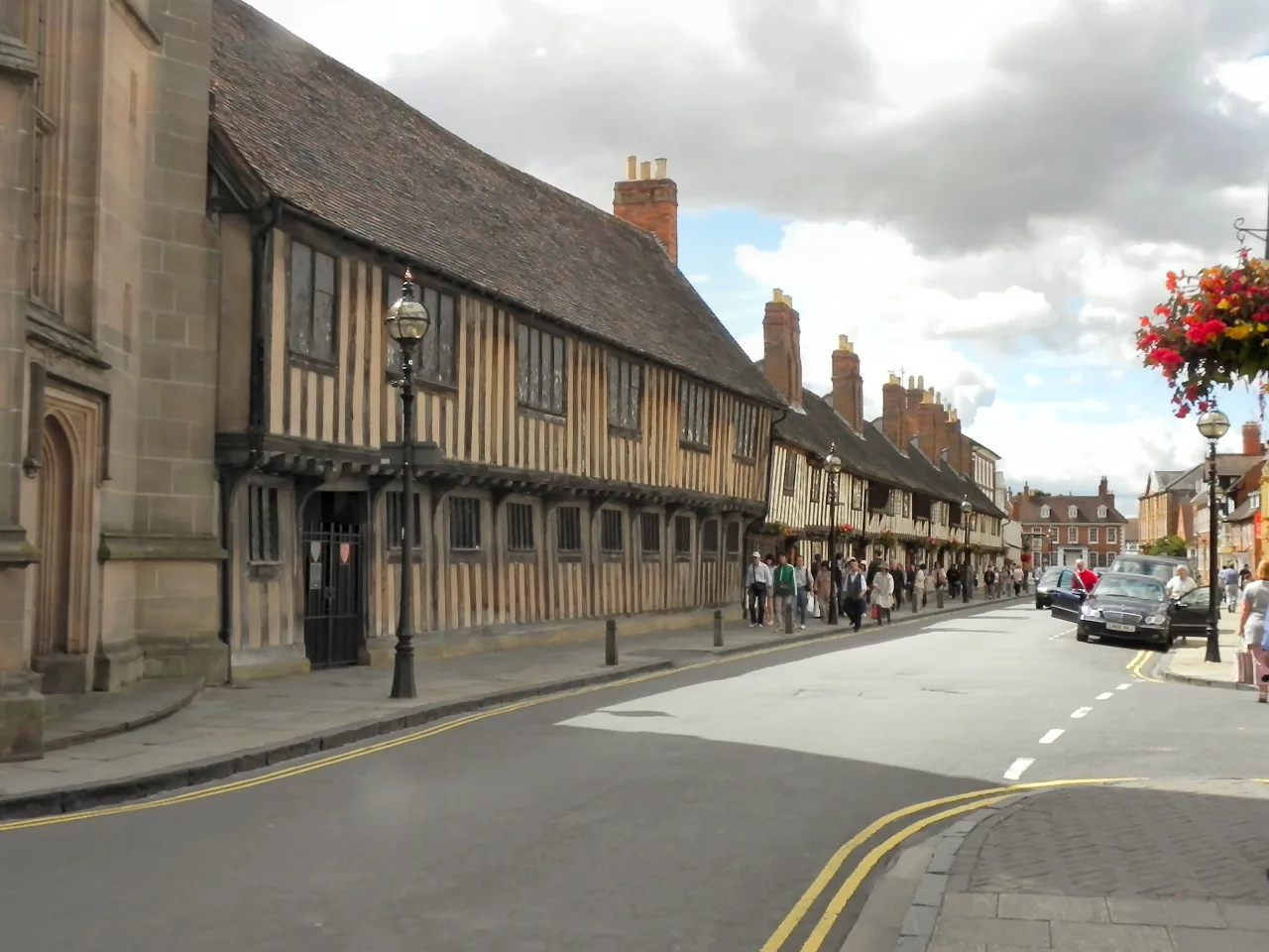 Historic buildings along Church Street, Stratford-upon-Avon.