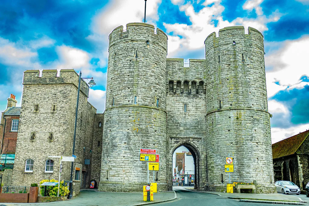 The West Gate on St Dunstan's Street, Canterbury.