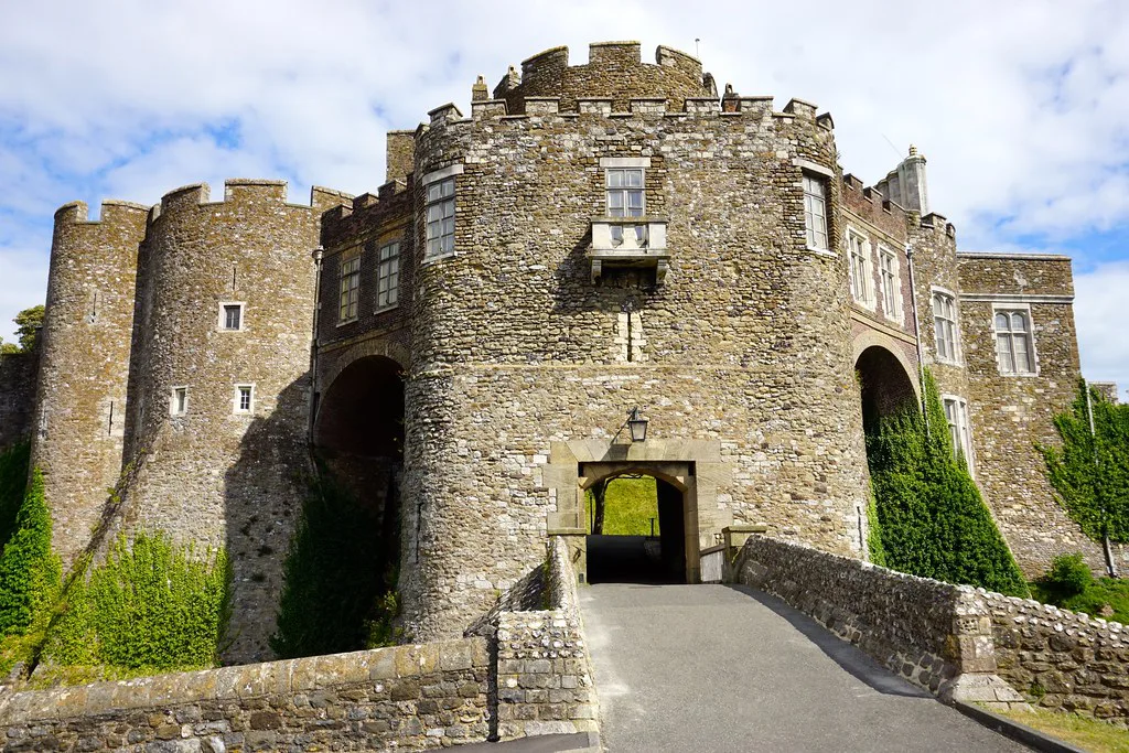 A gatehouse of Dover Castle in Kent.