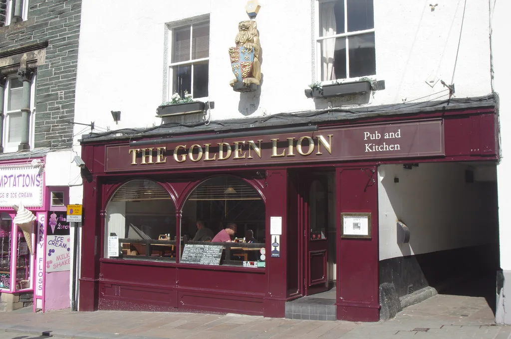 The Golden Lion pub on Main Street, Keswick.