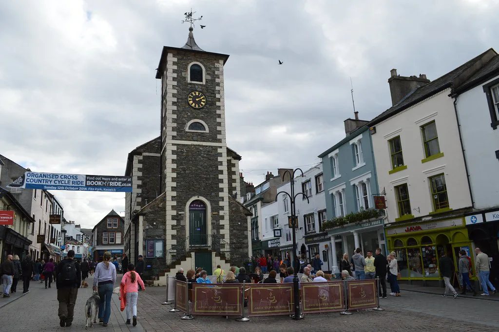 The Moot Hall in Keswick's Market Square.