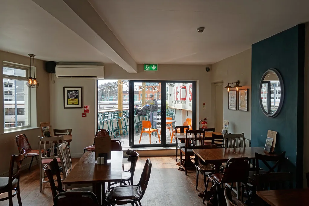 Inside the Brewery Tap on New Station Street, Leeds.