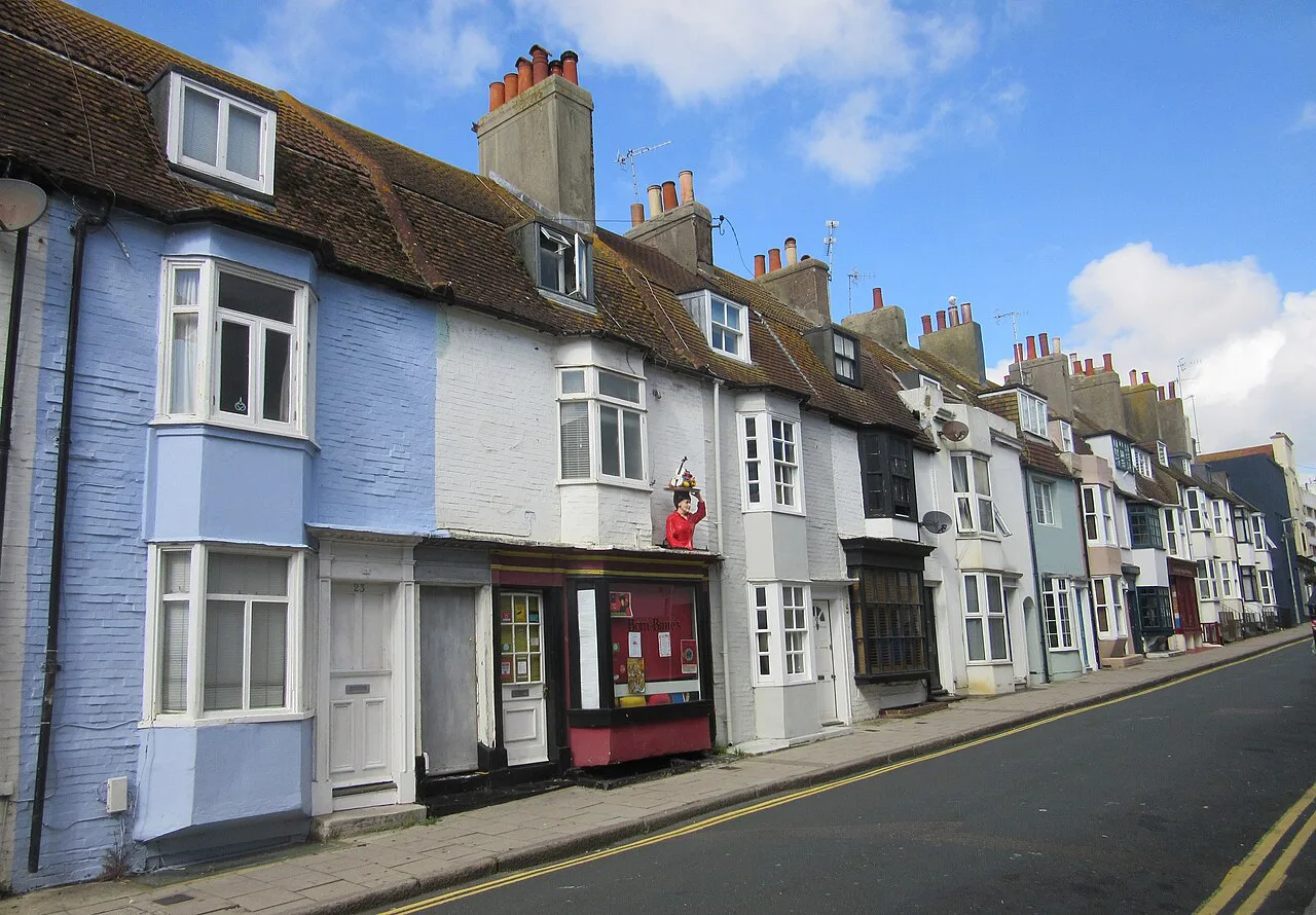 Houses on George Street, Kemptown, Brighton.