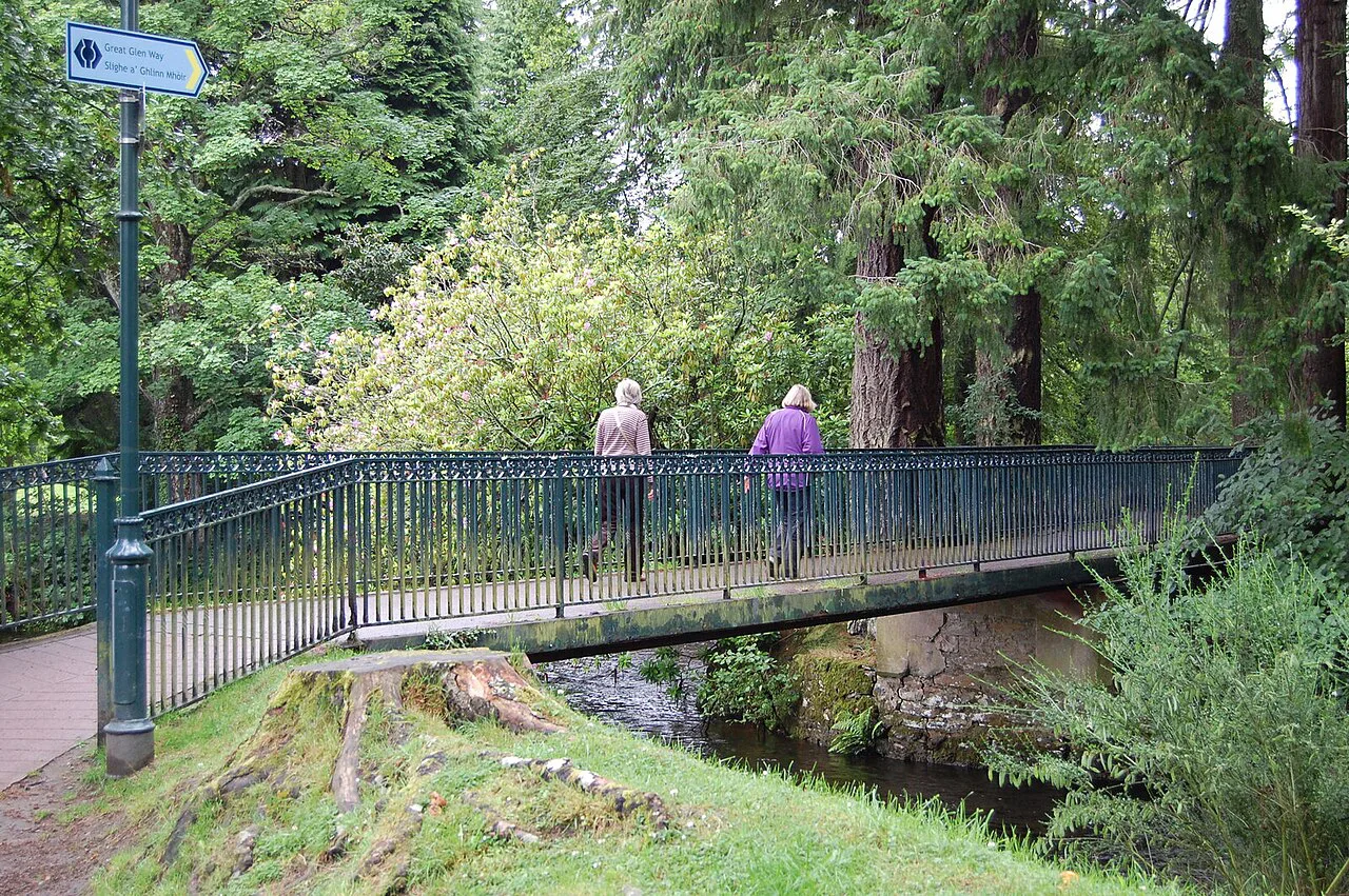 A footbridge to the Ness Islands, Inverness.