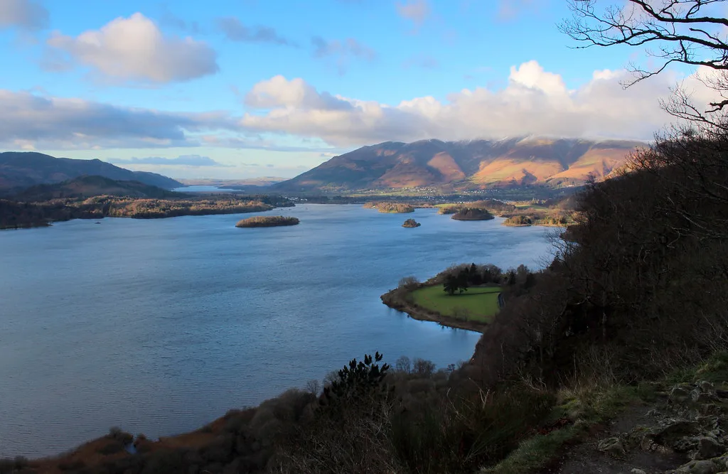 Derwentwater and Skiddaw from Surprise View near Ashness Bridge.