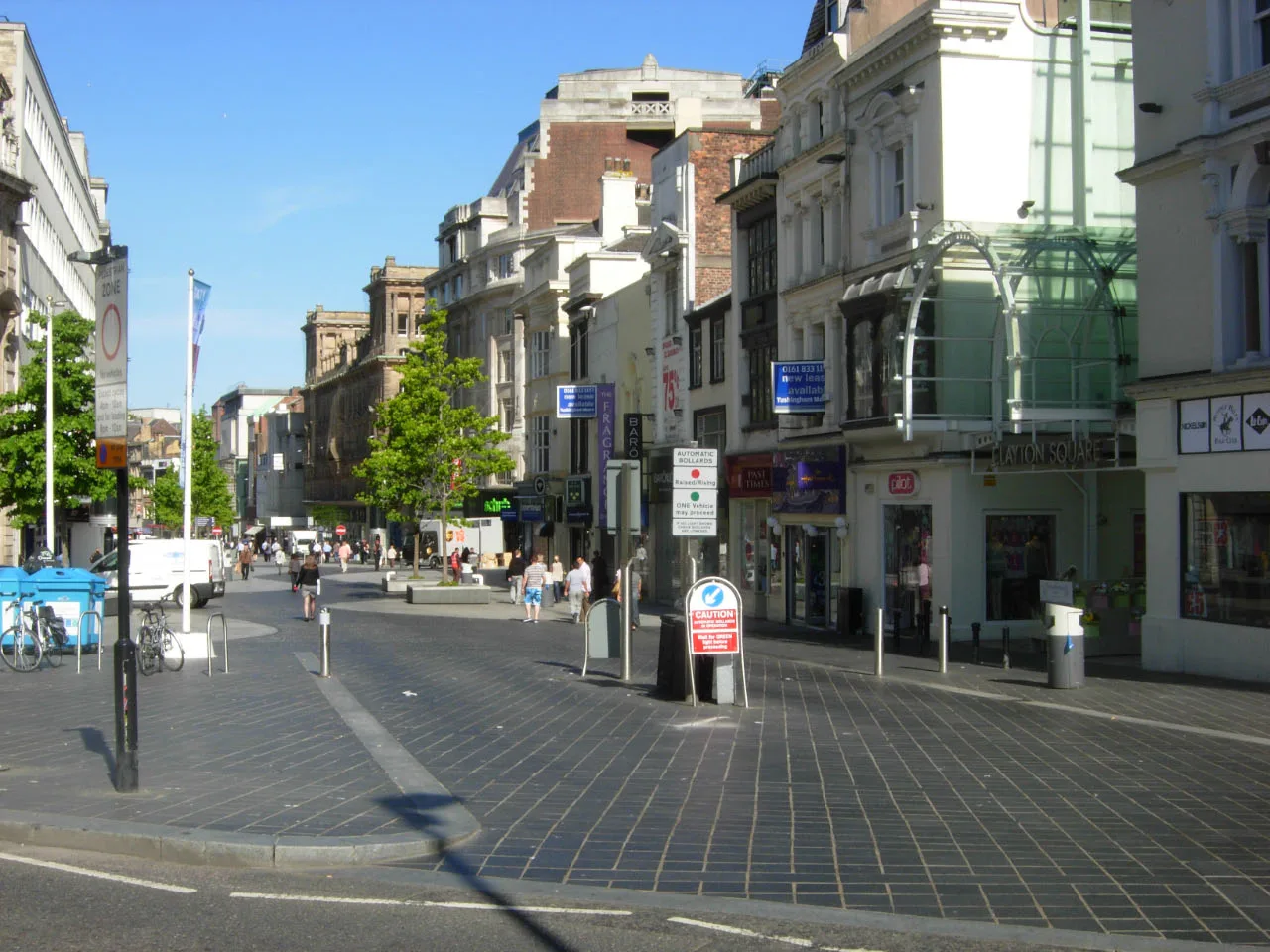 Looking along Church Street, Liverpool.
