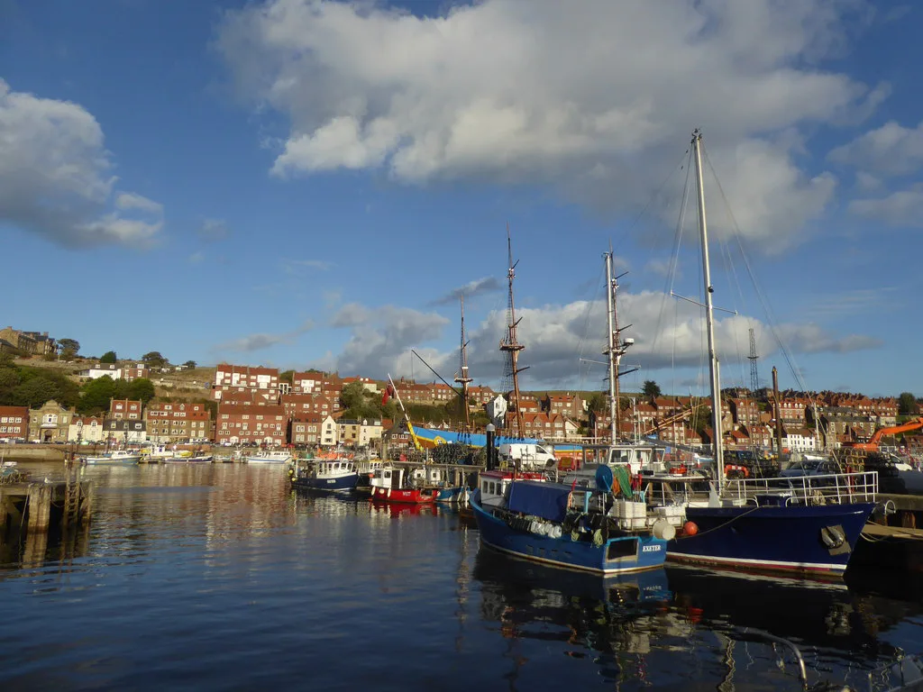 Boats in Whitby Harbour.