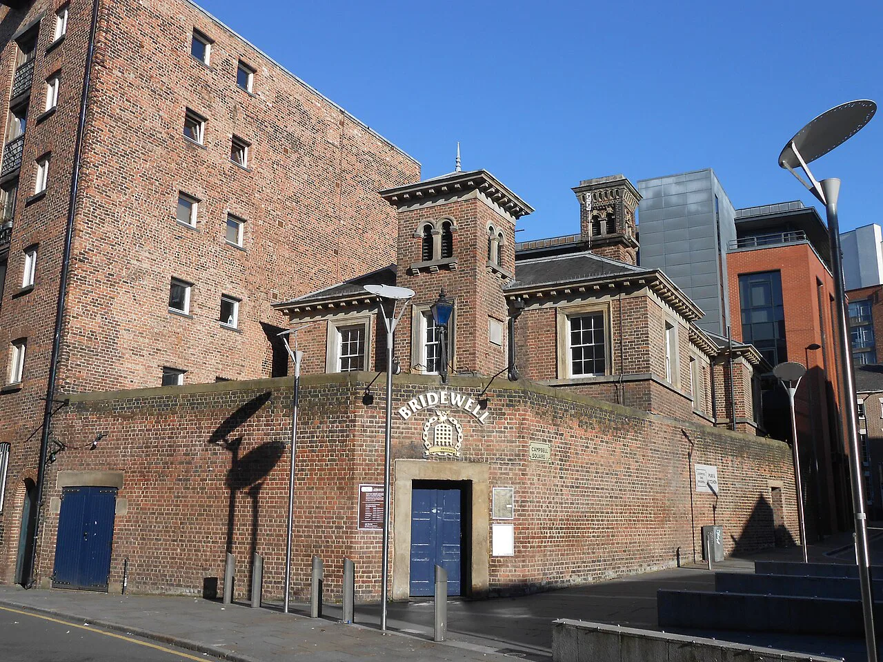 The Bridewell building on Campbell Square, Liverpool.