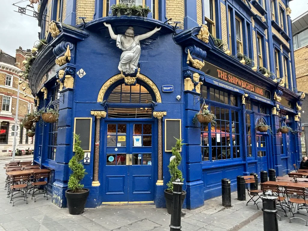 A colourful pub near Borough Market, London.