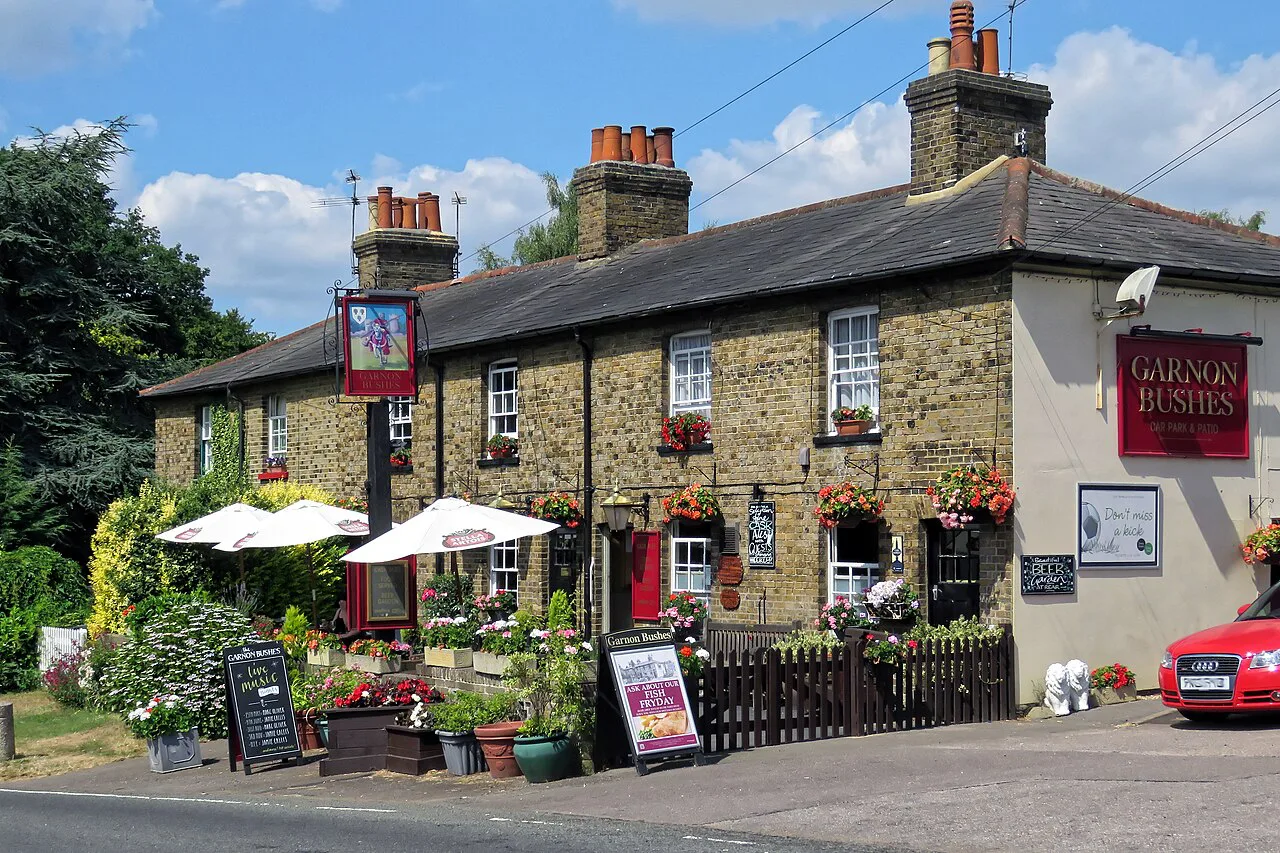 The Garnon Bushes pub in Coopersale, near Epping in Essex.