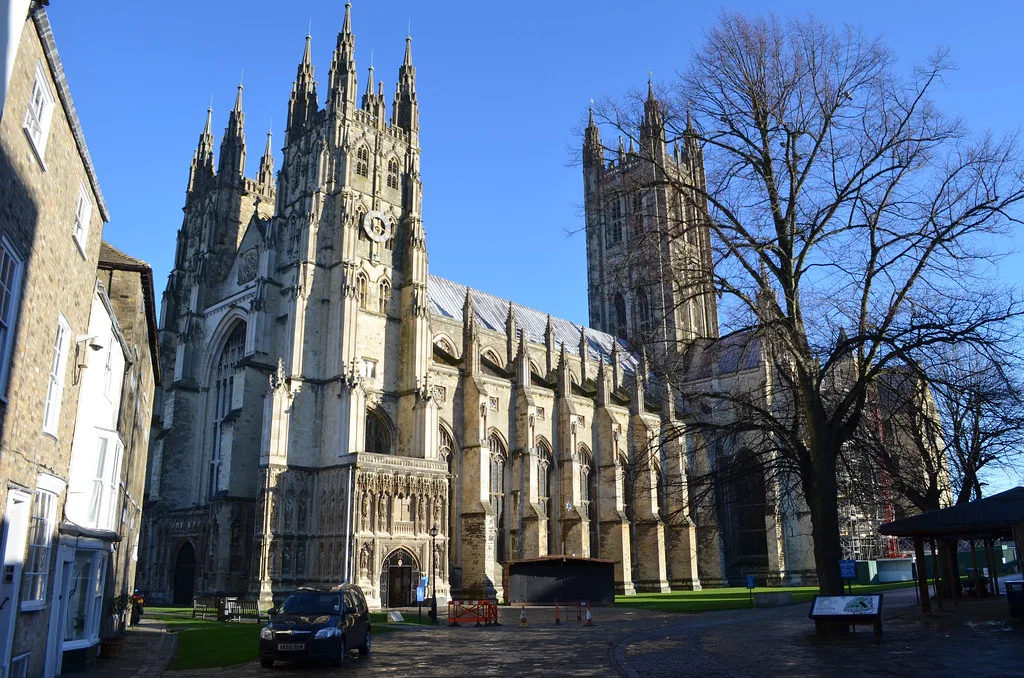 Canterbury Cathedral on a winter's day.