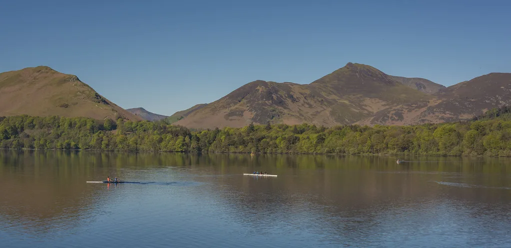 Derwentwater and the fells near Keswick.