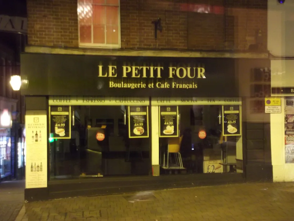 Le Petit Four café on Forman Street, Nottingham.