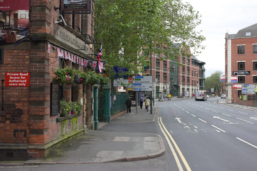 The Fellows, Morton & Clayton pub on Canal Street, Nottingham.