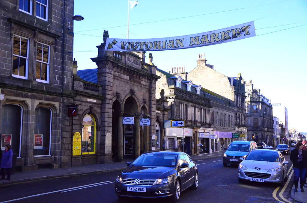The entrance to the Victorian Market in Inverness.