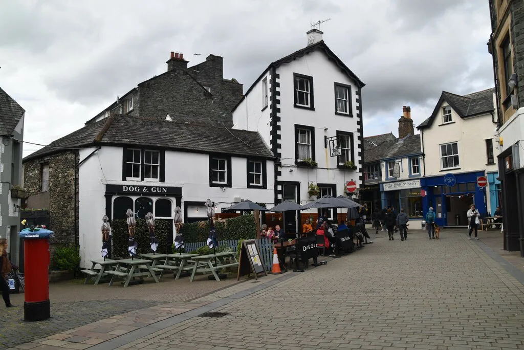 The Dog & Gun pub in the centre of Keswick.