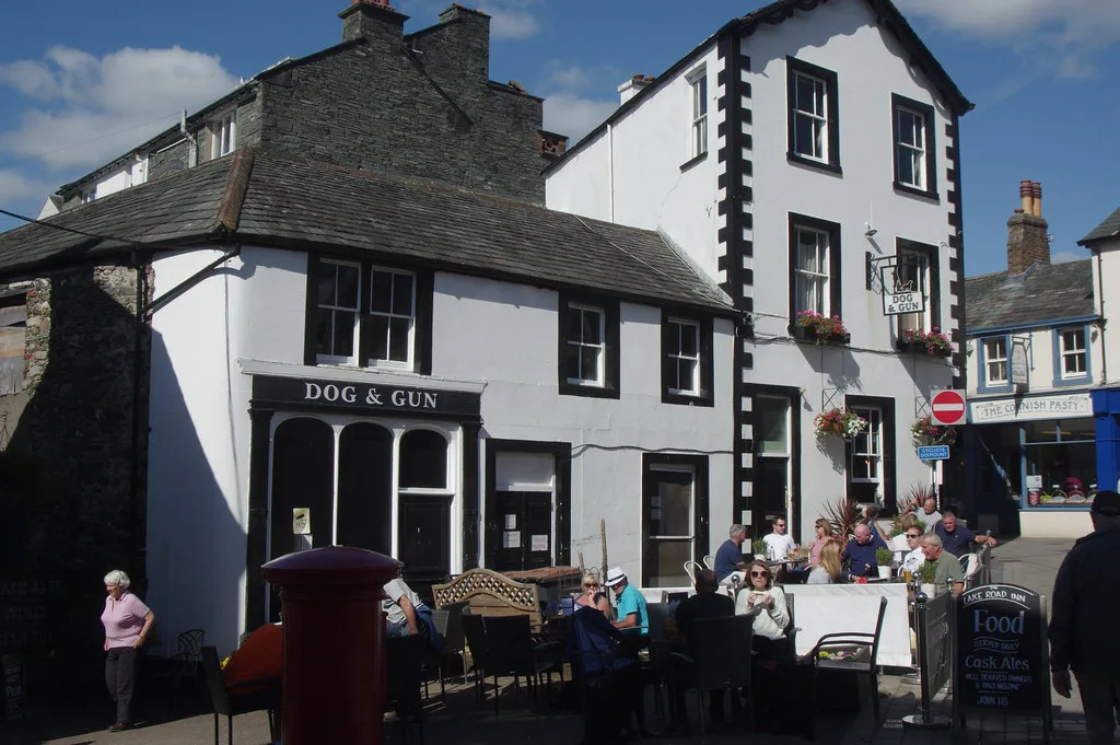 The Dog & Gun pub on Lake Road, Keswick.