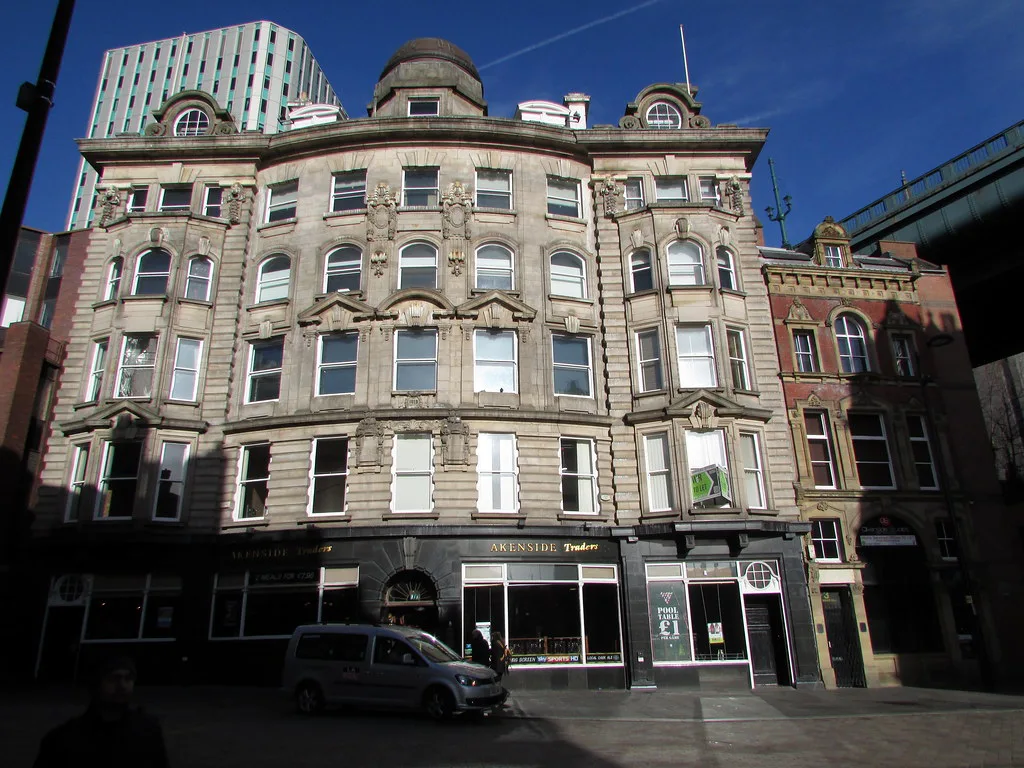 A grand Victorian building on Queen Street, Newcastle.