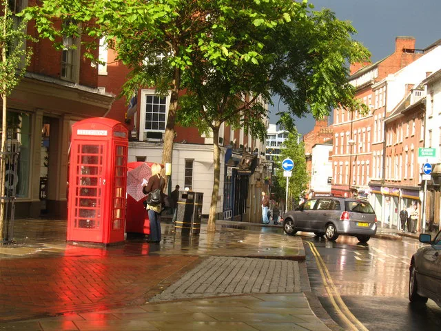 A street in Hockley, Nottingham.