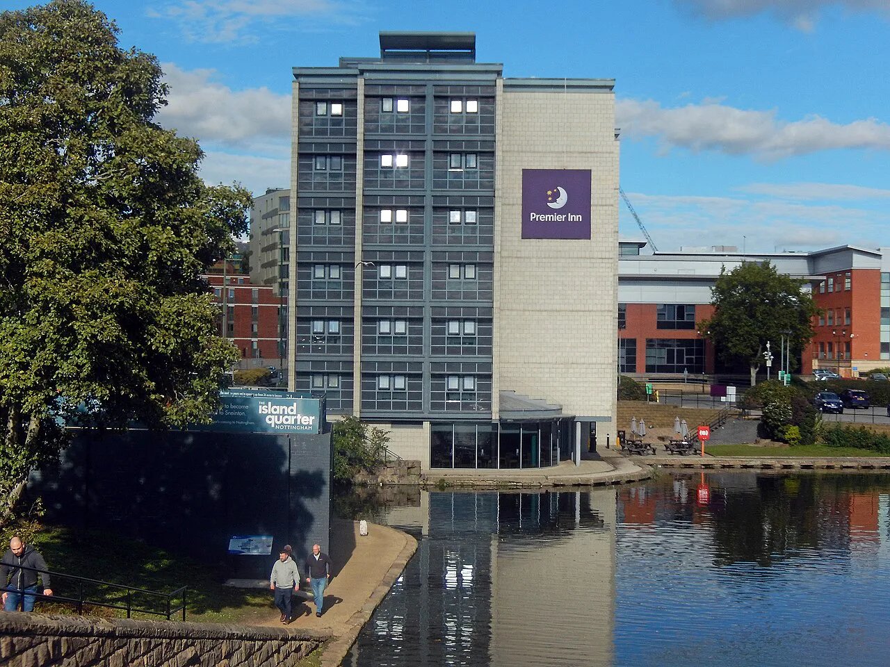 Nottingham Canal in the city centre, Nottingham.