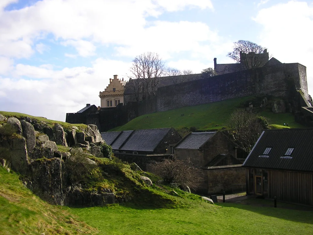 Stirling Castle above its rocky crag.
