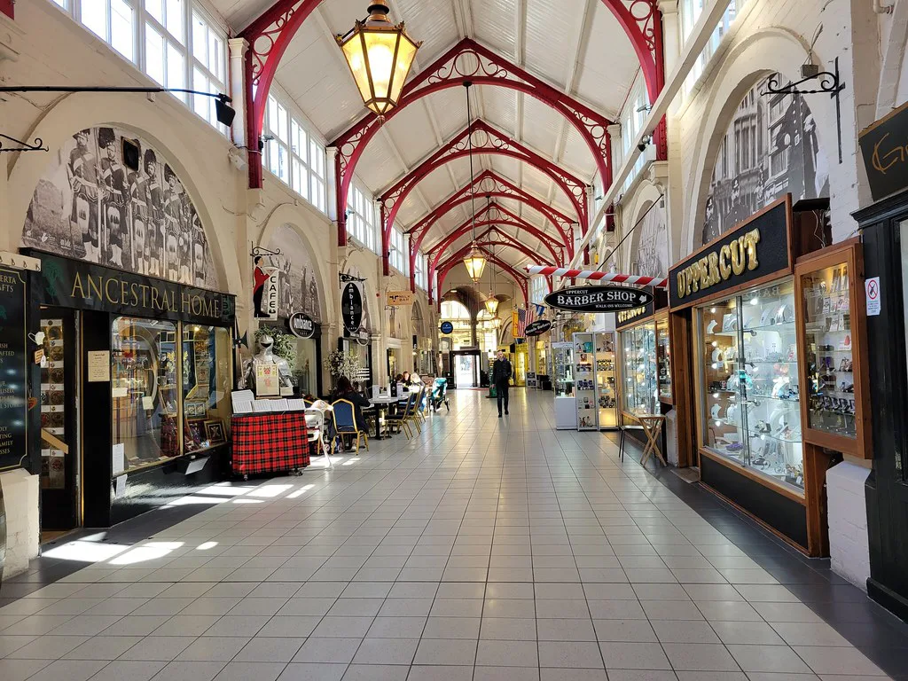 Inside the Victorian Market, Inverness.