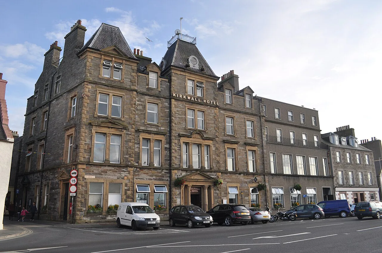 The Kirkwall Hotel on the harbour front, Kirkwall.