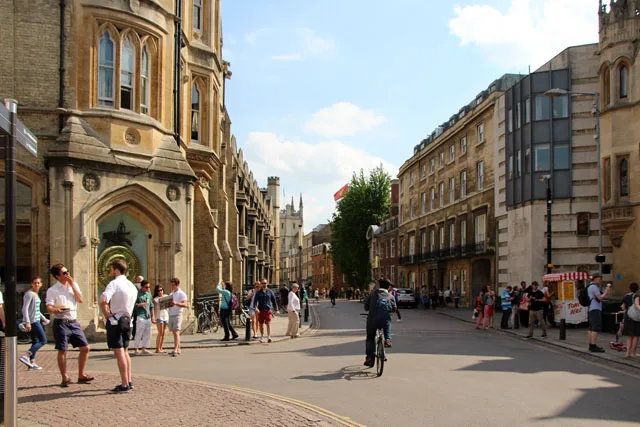 Trumpington Street in central Cambridge.