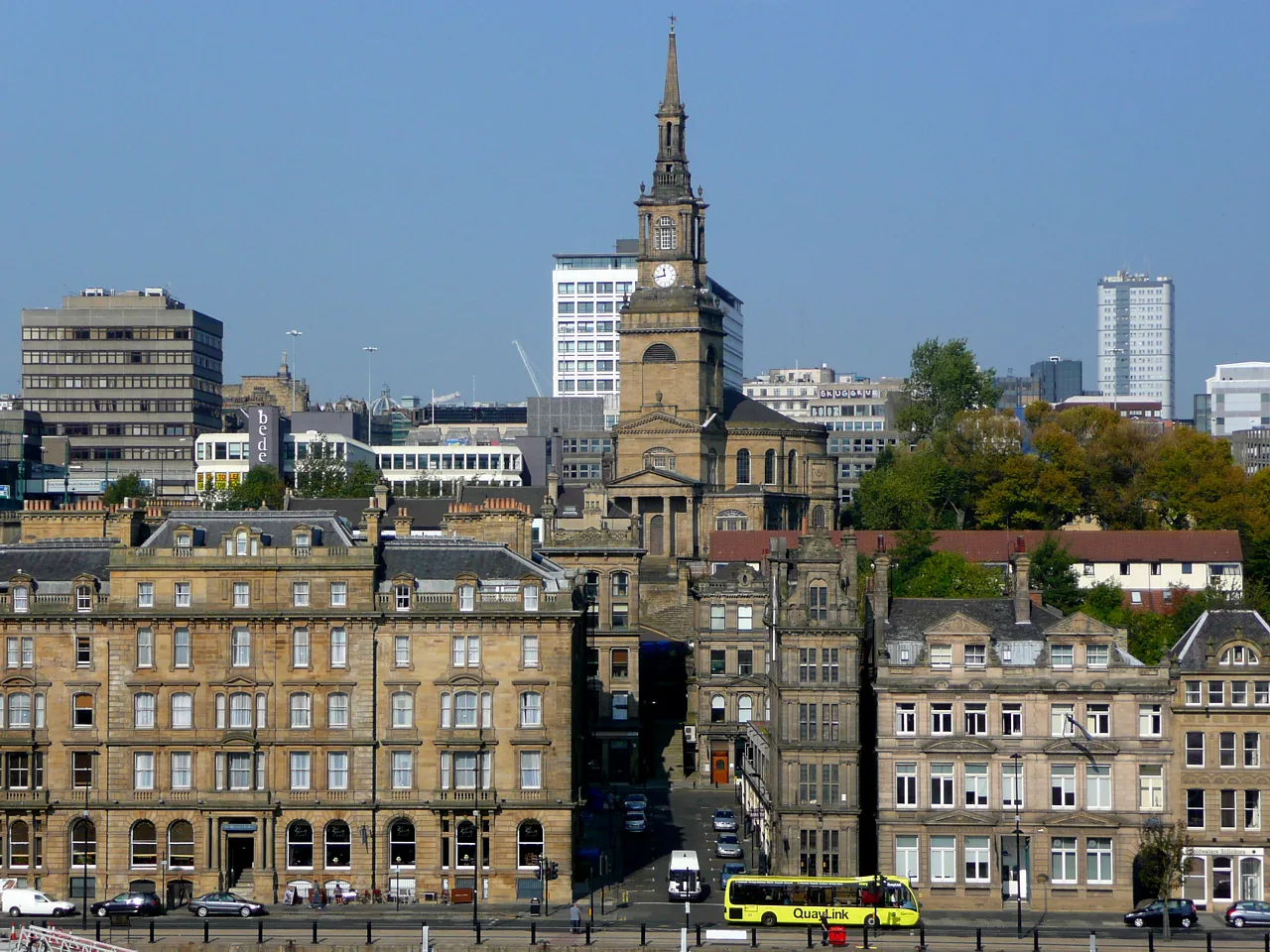 Buildings above the Quayside, Newcastle upon Tyne.