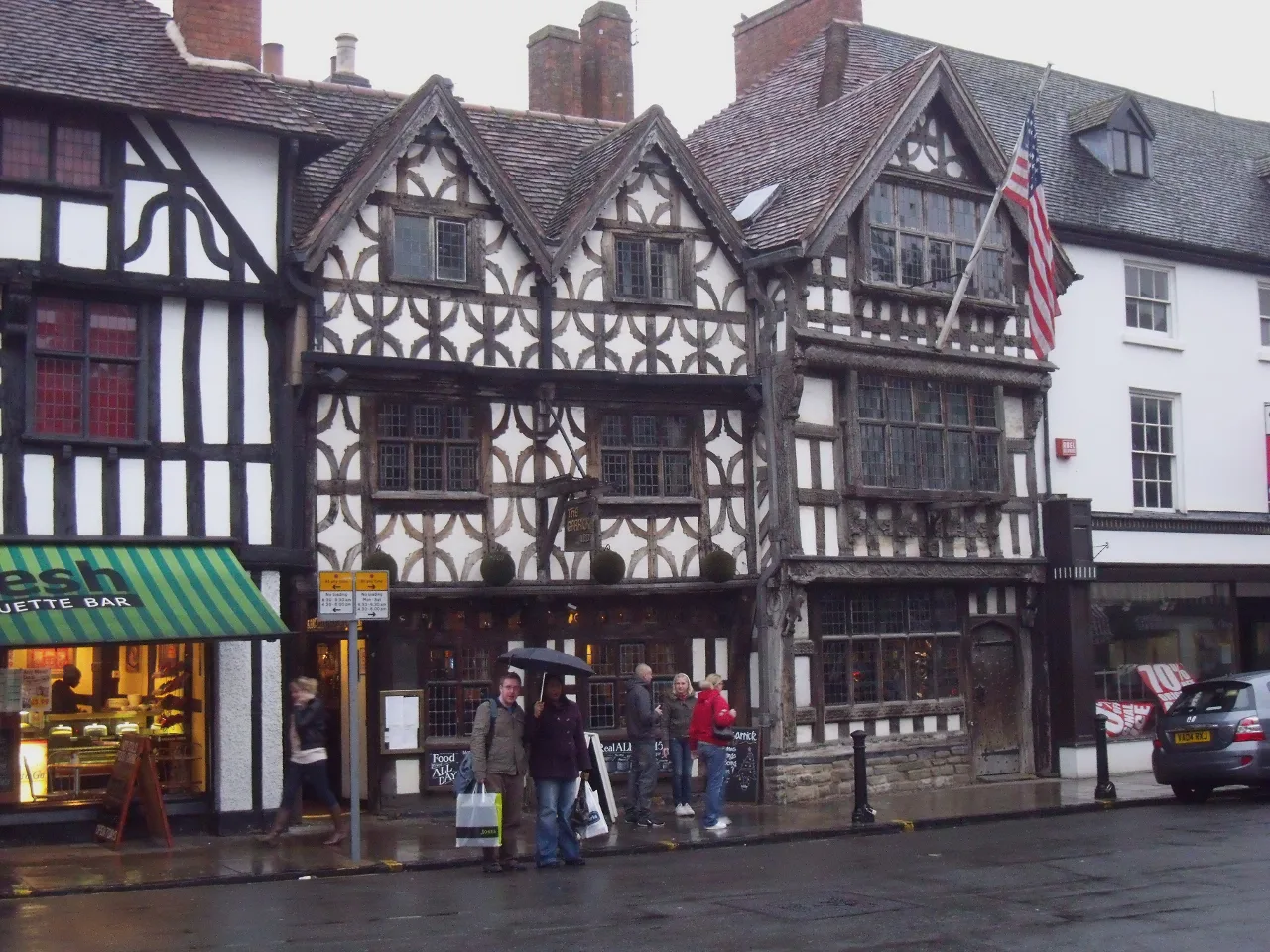 The Garrick Inn, a timber-framed pub in Stratford-upon-Avon.