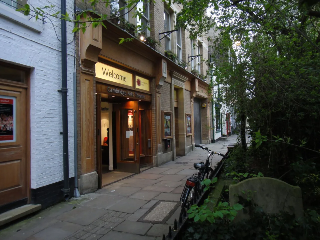 St Edward's Passage beside the Cambridge Arts Theatre.
