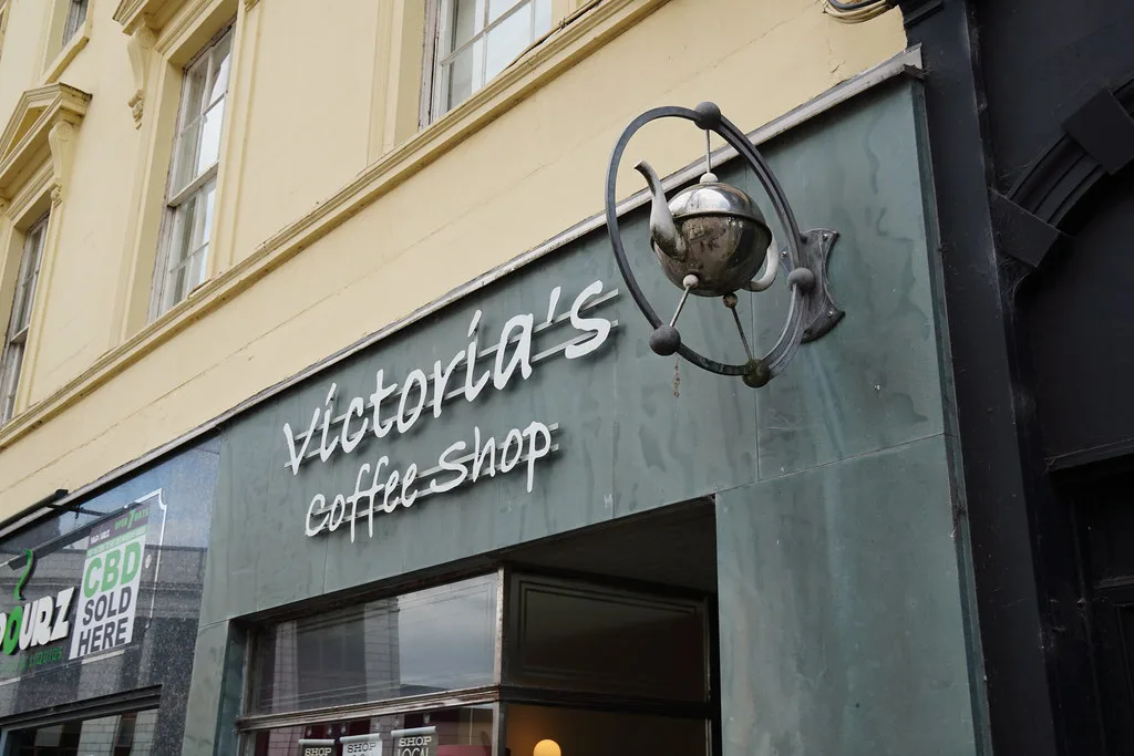 Victoria's Coffee Shop on King Street, Stirling.