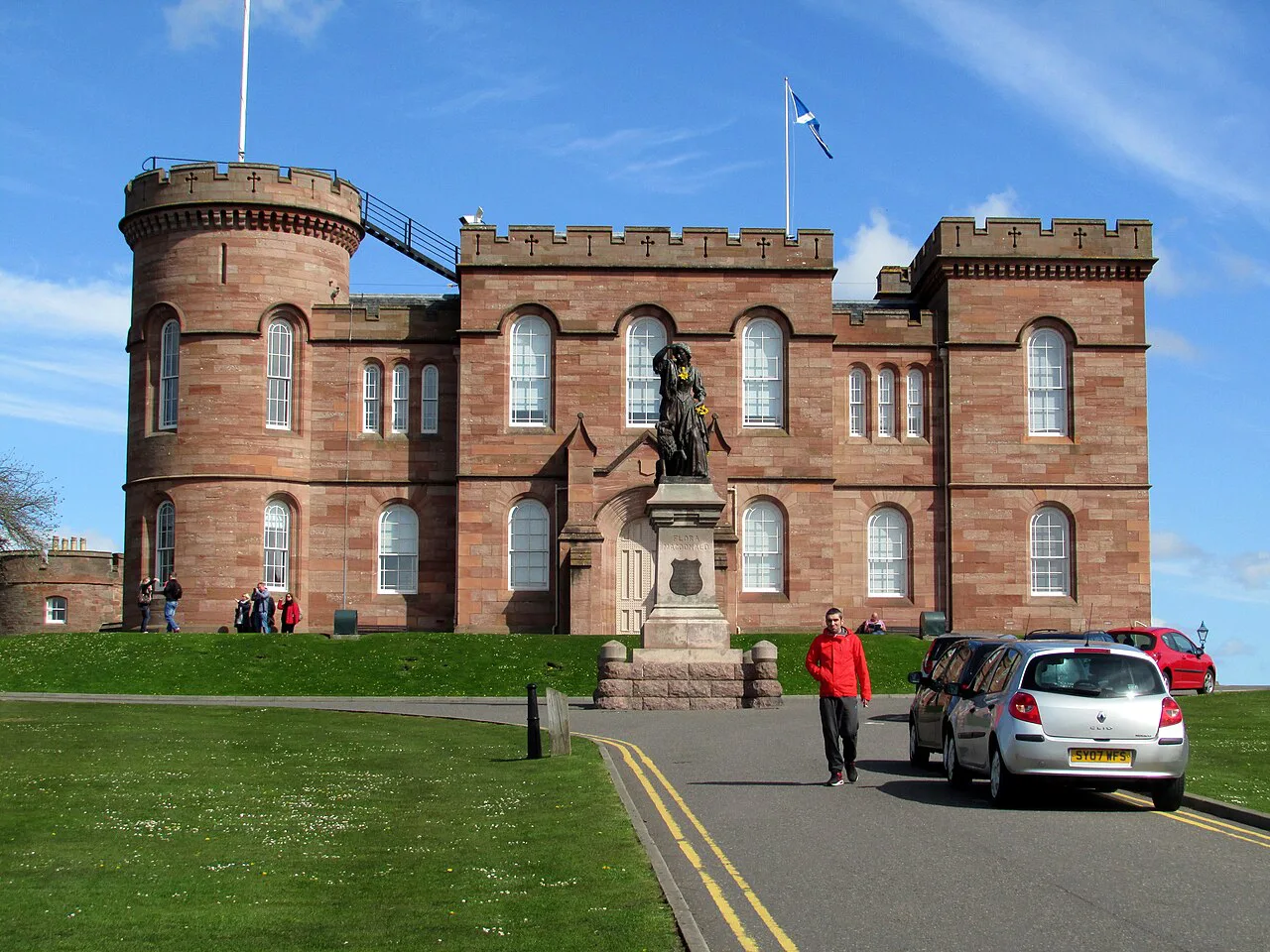 The red sandstone Inverness Castle.