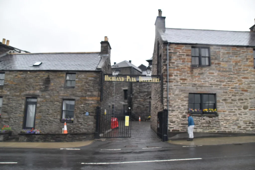 Highland Park Distillery buildings in Orkney.