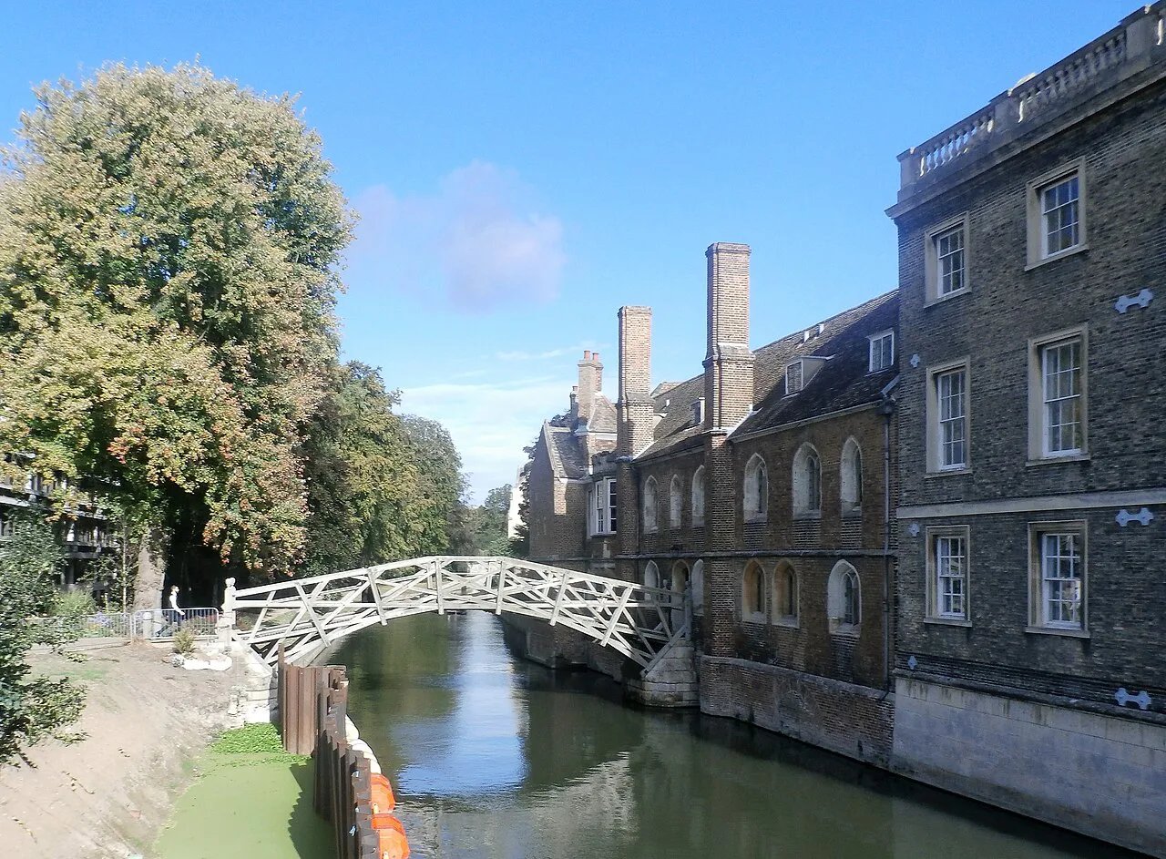 The Mathematical Bridge over the River Cam, Cambridge.