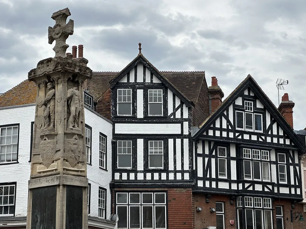 Timber-framed buildings on Burgate, Canterbury.