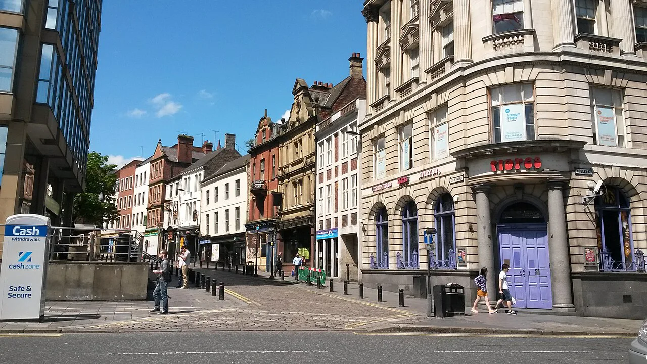 Cloth Market in Newcastle upon Tyne.