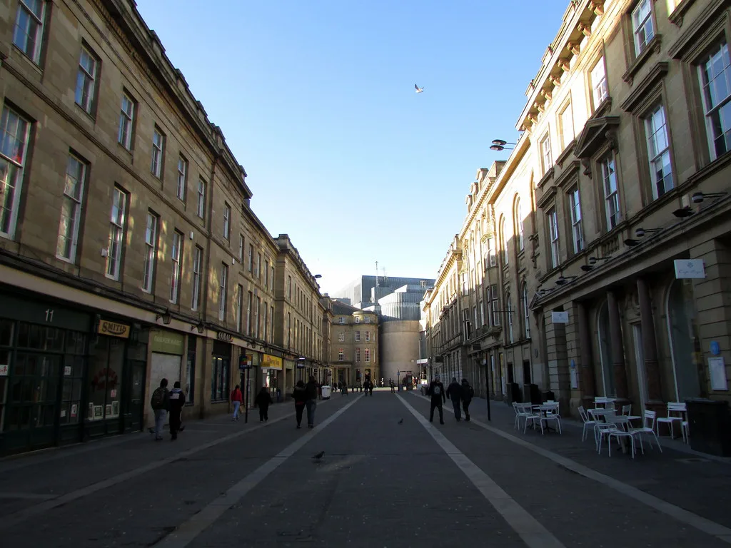 Nelson Street in Newcastle, beside the Grainger Market.