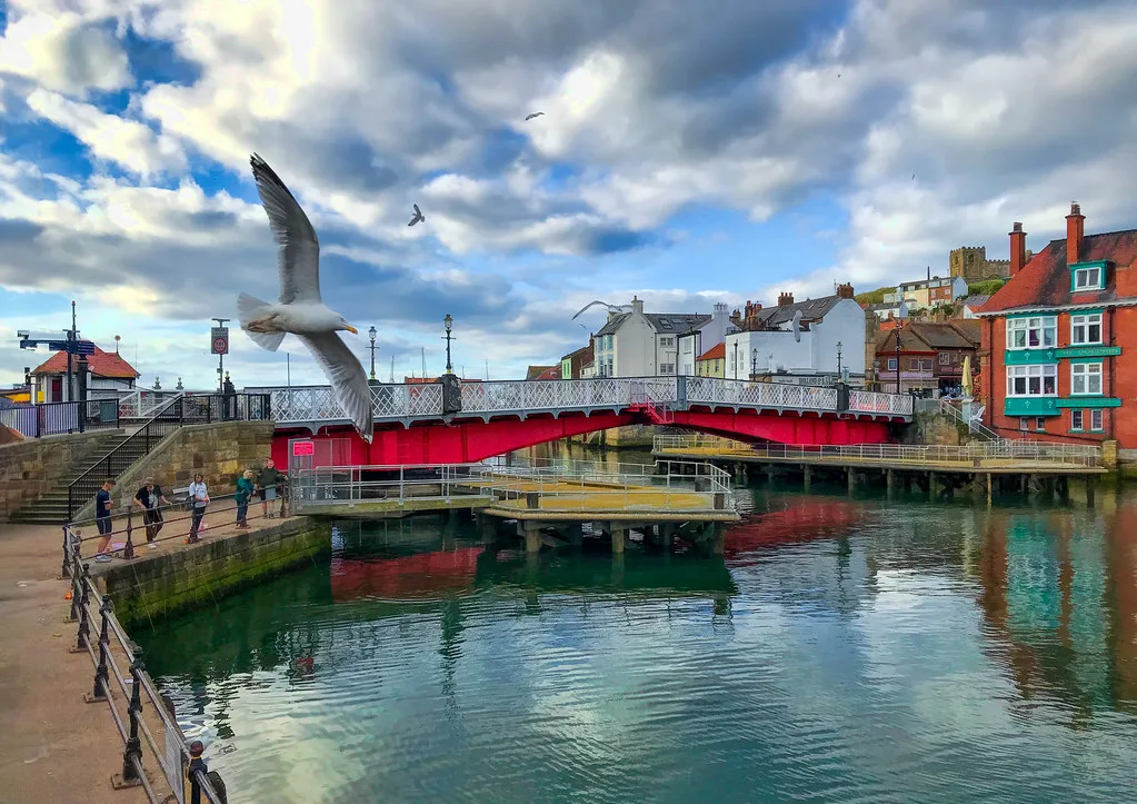 The Swing Bridge over the River Esk in Whitby.