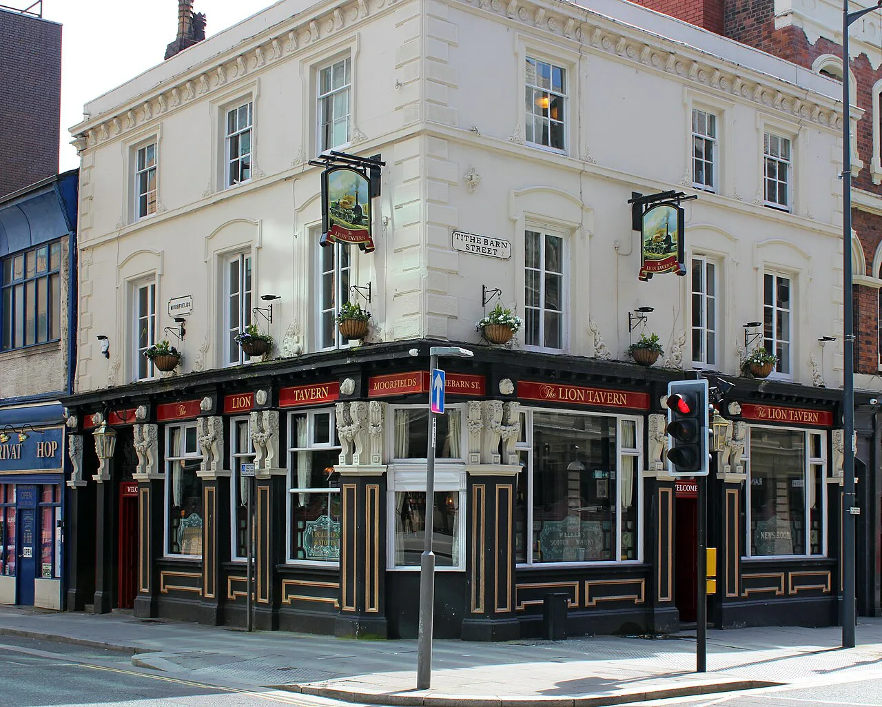 The Lion Tavern on Tithebarn Street, Liverpool.