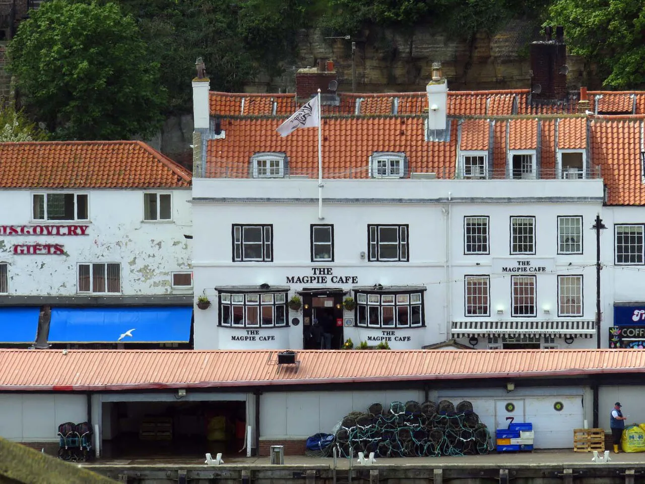 The Magpie Cafe behind the fish market, Whitby.